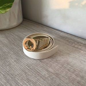 White & Gold Kate Spade Belt